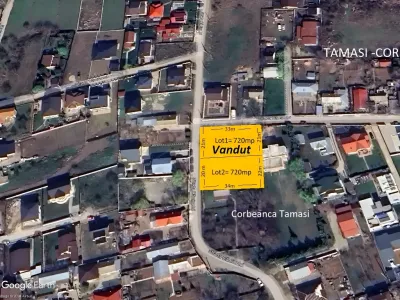 amplasament lot teren vanzare cumparare Corbeanca Ilfov pe harta