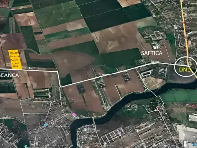 Teren de vanzare-cumparare Corbeanca Ilfov harta satelit