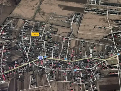 teren vanzare cumparare Corbeanca Ilfov vedere aeriana parcela