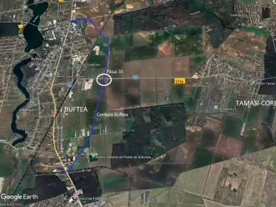 Localizare satelit pentru teren vanzare cumparare Corbeanca Ilfov