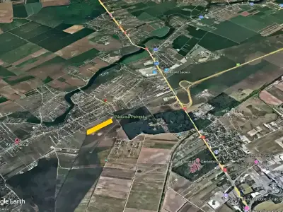 Harta locatie teren de vanzare in Corbeanca judetul Ilfov