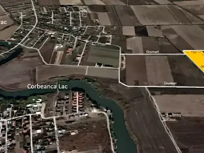 Teren de vanzare Corbeanca Ilfov harta amplasament