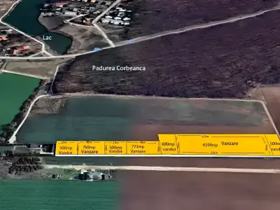 Harta locatie teren vanzare cumparare in Corbeanca Ilfov