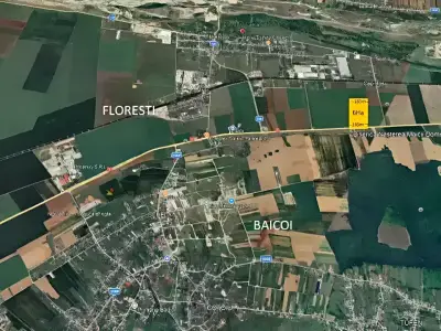 Localizare pe harta teren de vanzare Floresti Prahova