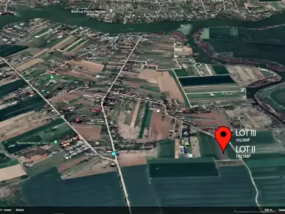Zona industriala langa teren de vanzare in Izvorani Ilfov