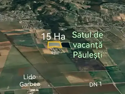 Teren vanzare cumparare 15 ha Satul de Vacanta Paulesti Prahova