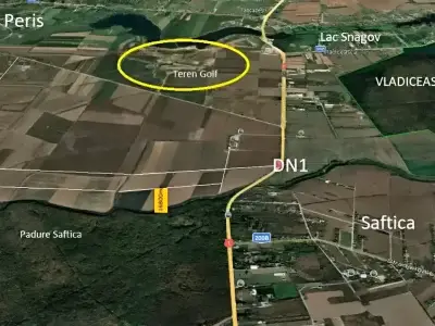Vanzare teren extravilan reper teren de golf Săftica Ilfov