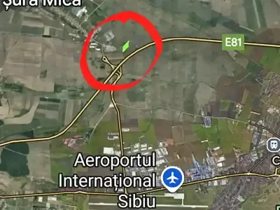 Teren de vanzare-cumparare vedere aeriana Sibiu Sibiu