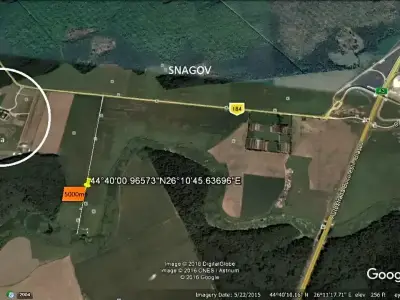 Harta locatie teren de vanzare in Snagov Ilfov