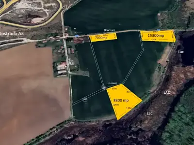 Harta satelit vanzare cumparare teren Snagov Ilfov pozitie