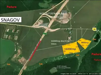 Harta amplasament teren vanzare cumparare Snagov Ilfov