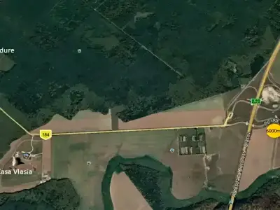 Localizare pe harta a terenului de vanzare in Snagov Ilfov