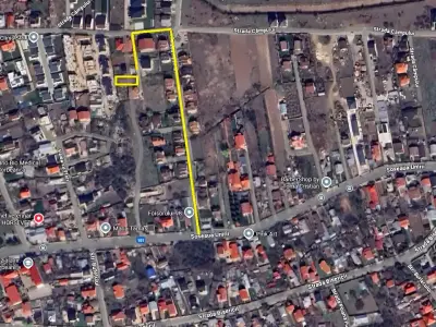 Localizare teren vanzare Tamași Ilfov vedere satelit
