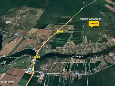 Vanzare cumparare teren Tâncăbești Ilfov langa corp apa