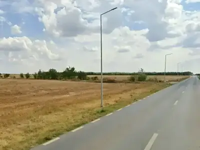 Teren de vanzare cumparare Tunari Ilfov drum cu stalp