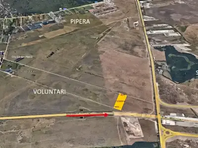 Harta satelit teren vanzare cumparare Voluntari Ilfov