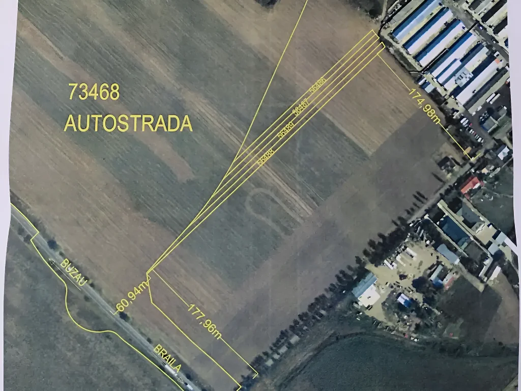 Teren vanzare cumparare Buzău Buzău vedere satelit autostrada