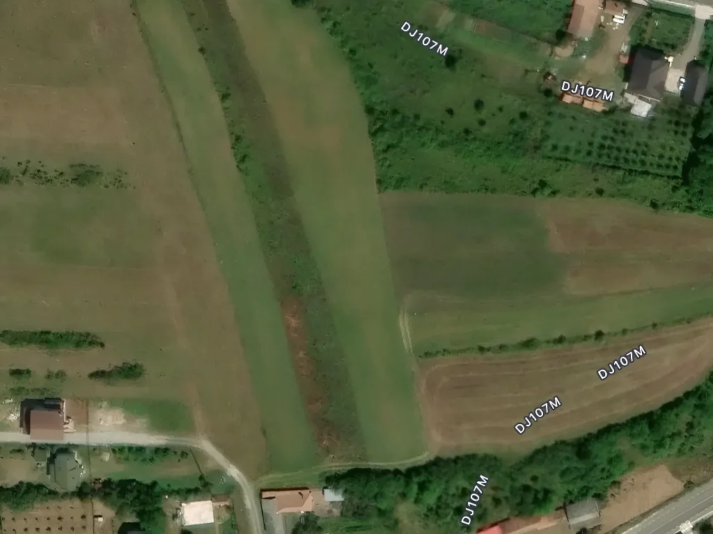 vedere aeriana teren vanzare cumparare Lita Cluj drum acces